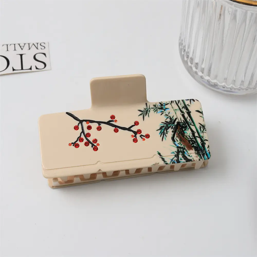 New Style Chinese Ink Painting Hair Clip for Women — feature 23