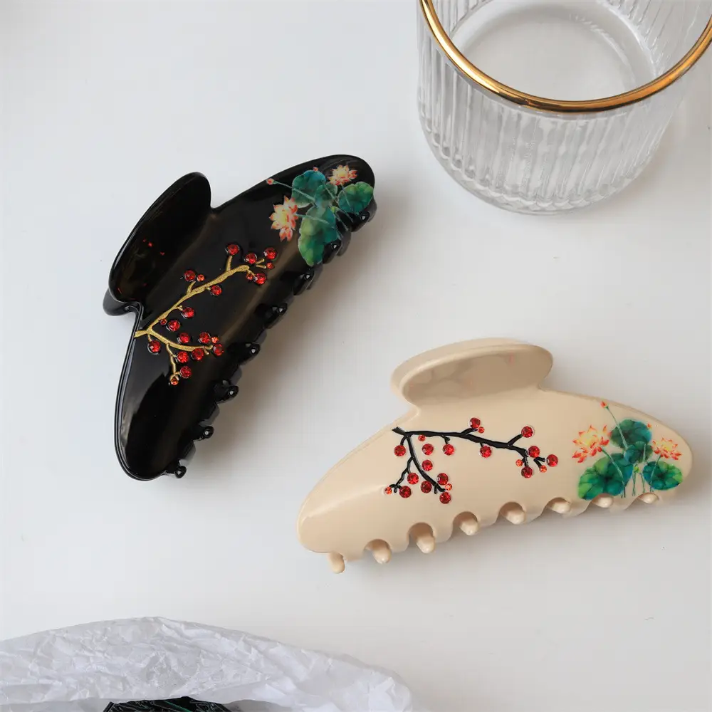 New Style Chinese Ink Painting Hair Clip for Women — feature 24