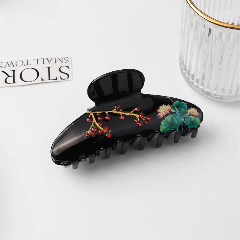 New Style Chinese Ink Painting Hair Clip for Women — feature 25