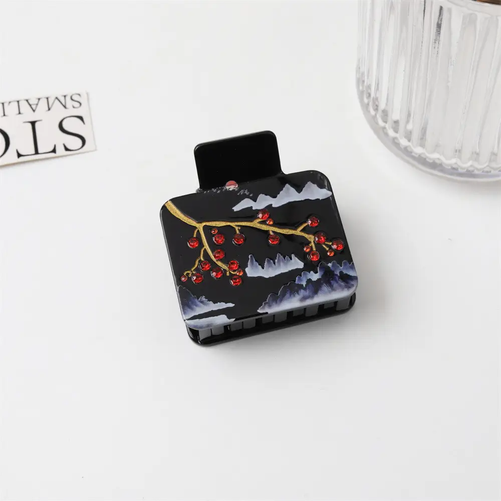 New Style Chinese Ink Painting Hair Clip for Women — feature 29