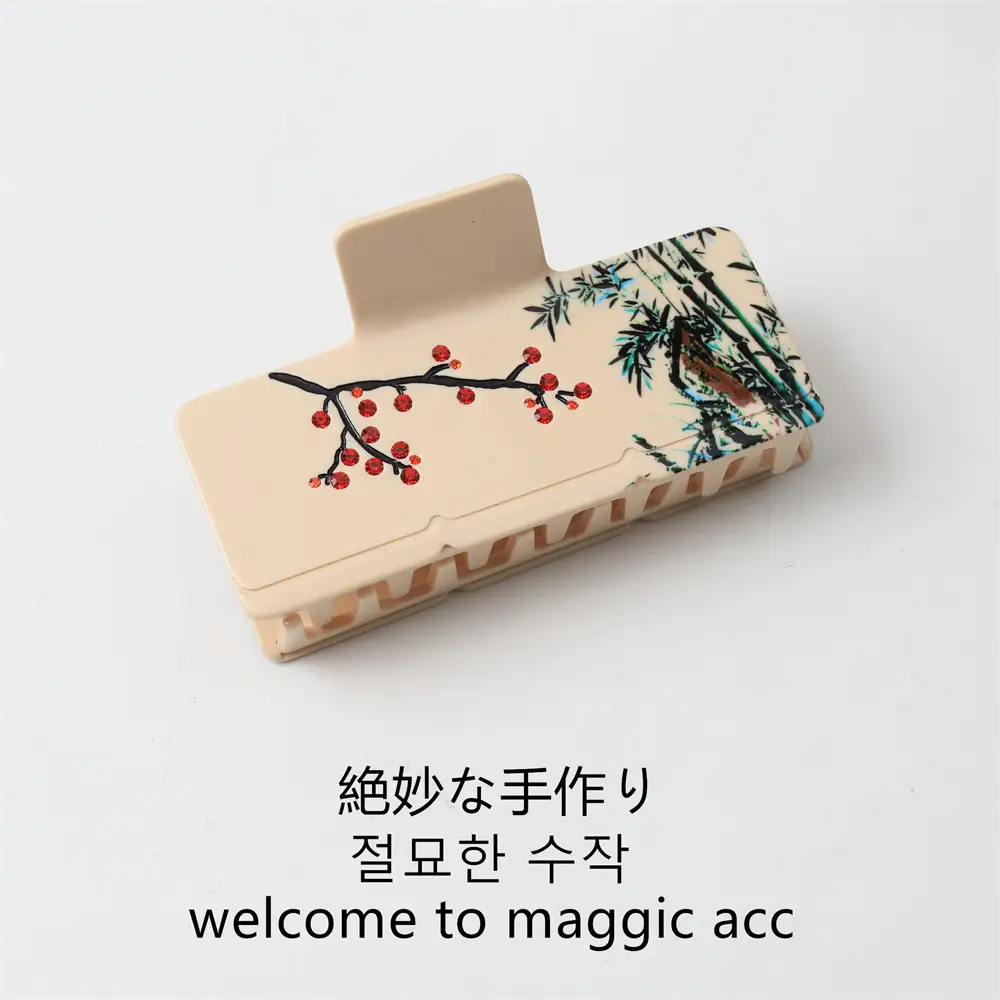 New Style Chinese Ink Painting Hair Clip for Women - Image 2