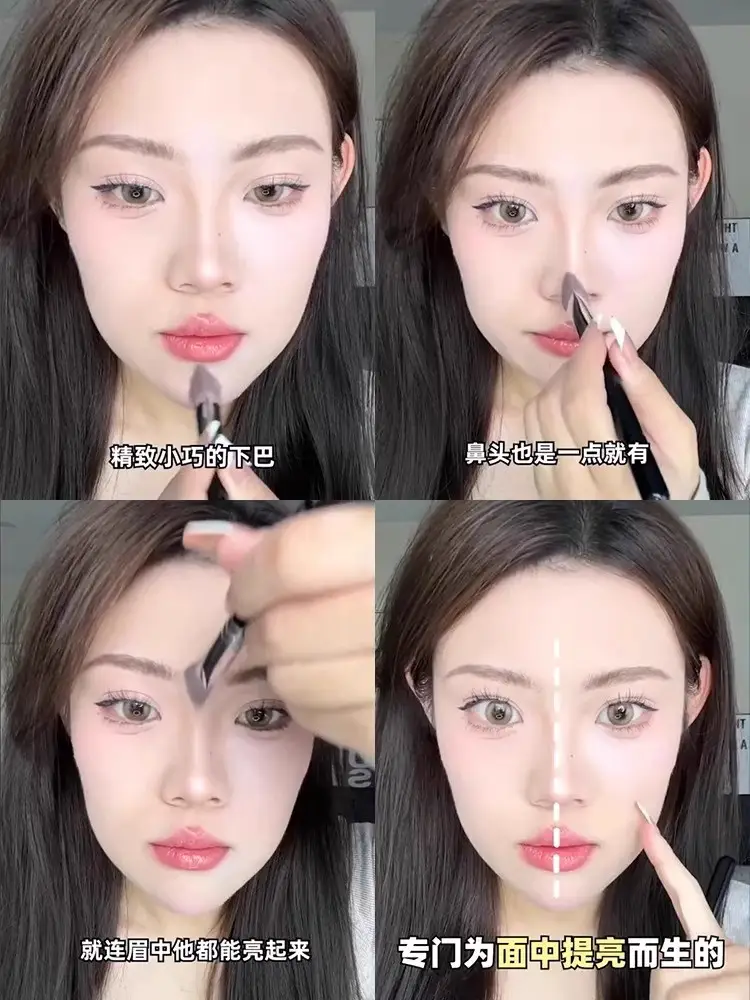 Triangle High Glow Iron Brush Brightening Brush Tear Groove Surface Medium French Pattern Concealer Brush Cangzhou Qingxian Pure White Makeup Brush — feature 20