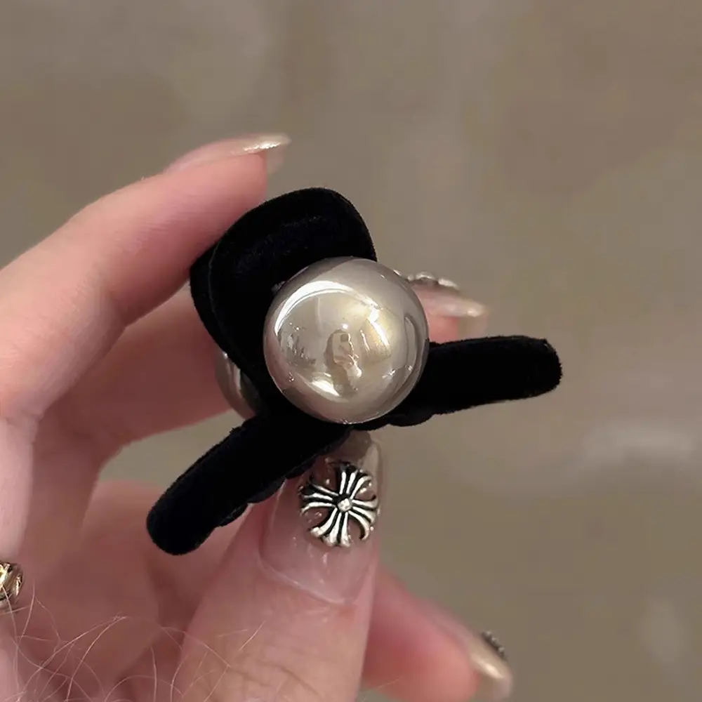 Pearl Half Tie Hair Trumpet Clip for Women 2024 - Image 3