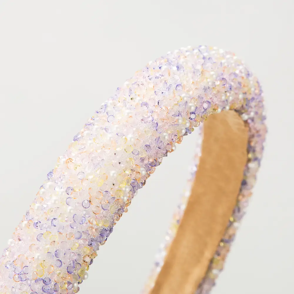 Purple Glitter Hair Band for Women