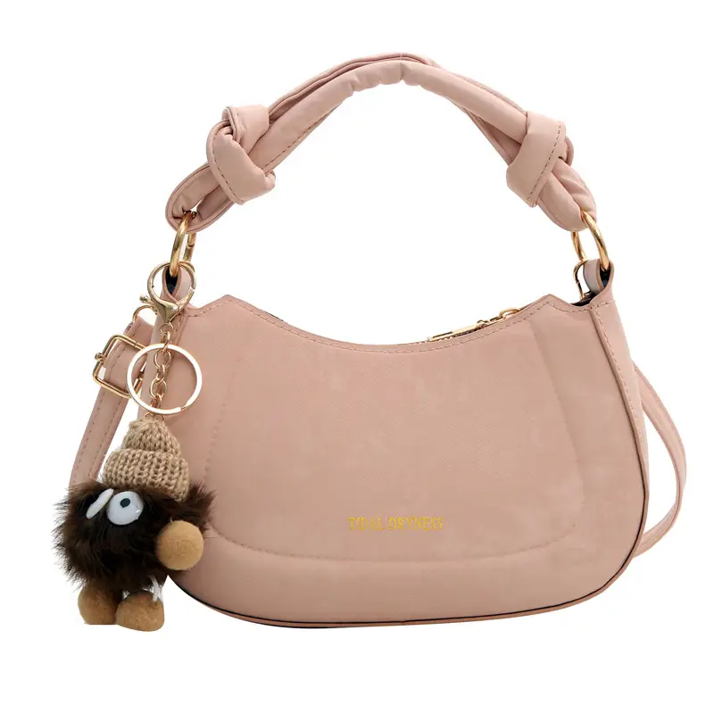 Pink Korean Style Shoulder Crossbody Bag for Women - Image 11