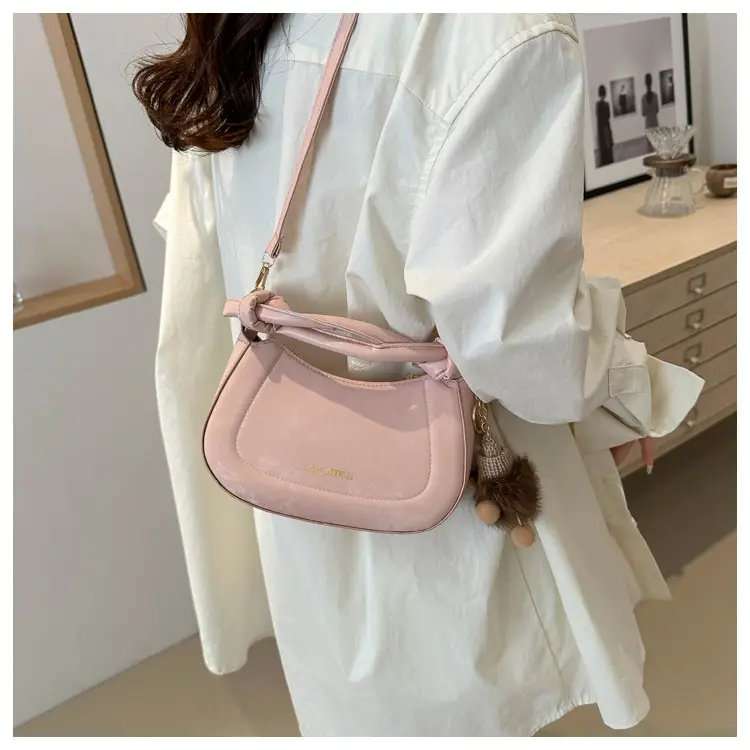 Pink Korean Style Shoulder Crossbody Bag for Women — feature 14