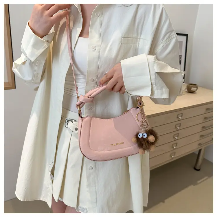 Pink Korean Style Shoulder Crossbody Bag for Women — feature 15