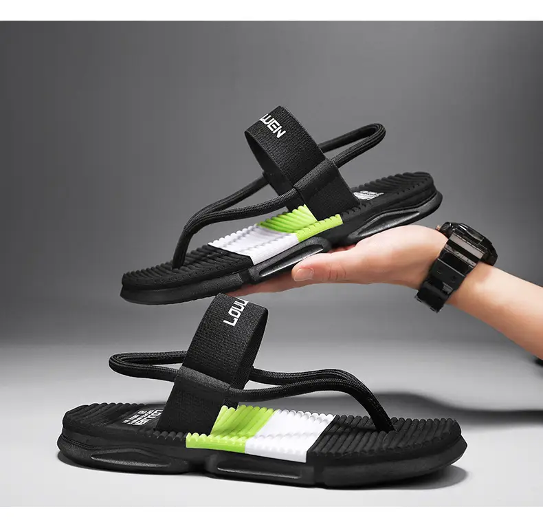 Men's Green Strap Flip Flops Summer 2024 — feature 14