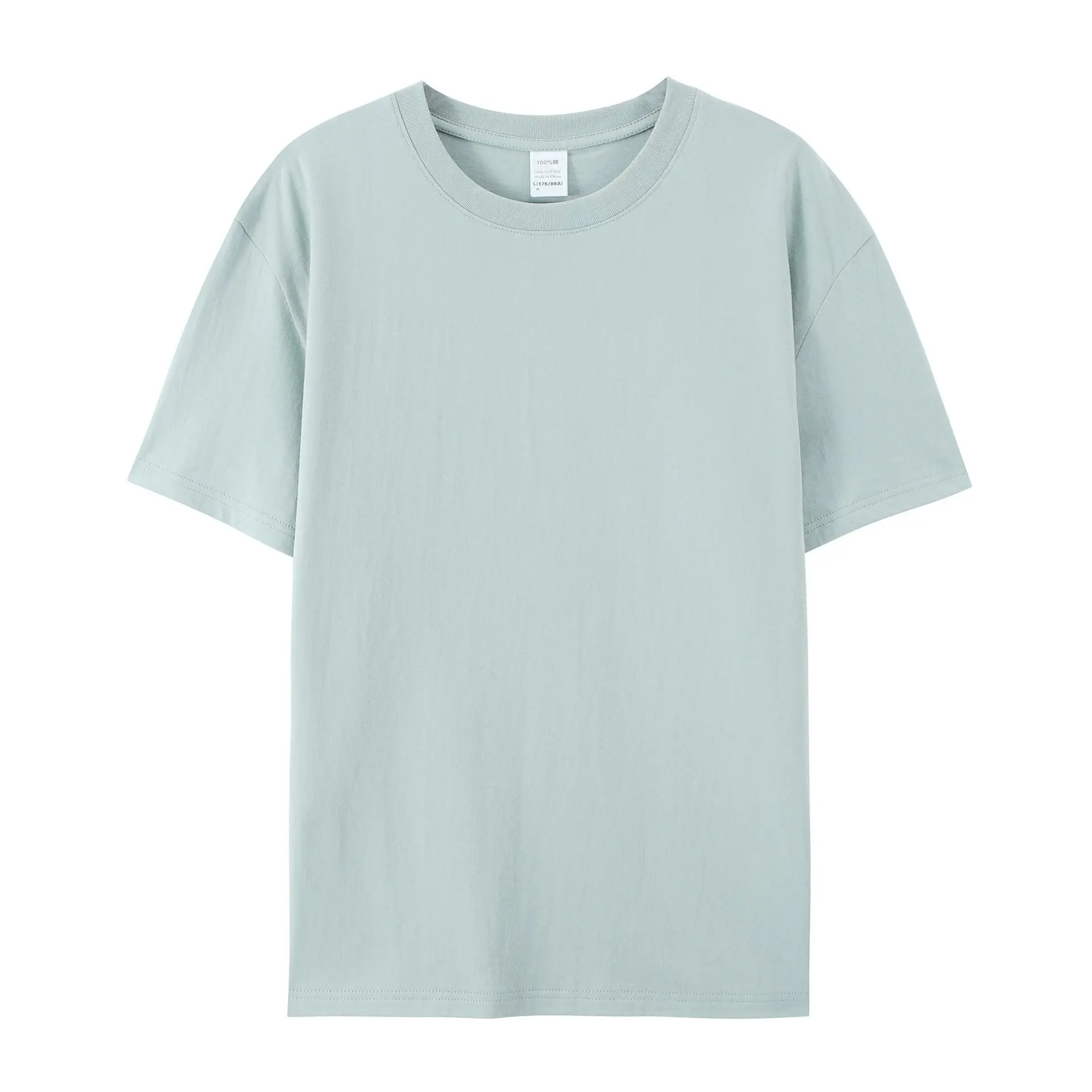 Pure Cotton Green T-Shirt Large Size - Image 13