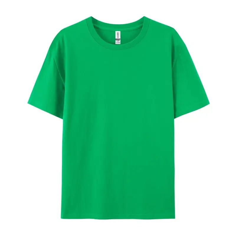 Pure Cotton Green T-Shirt Large Size - Image 23