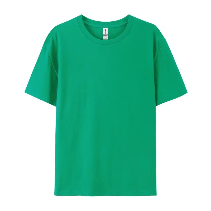 Pure Cotton Green T-Shirt Large Size - Image 24