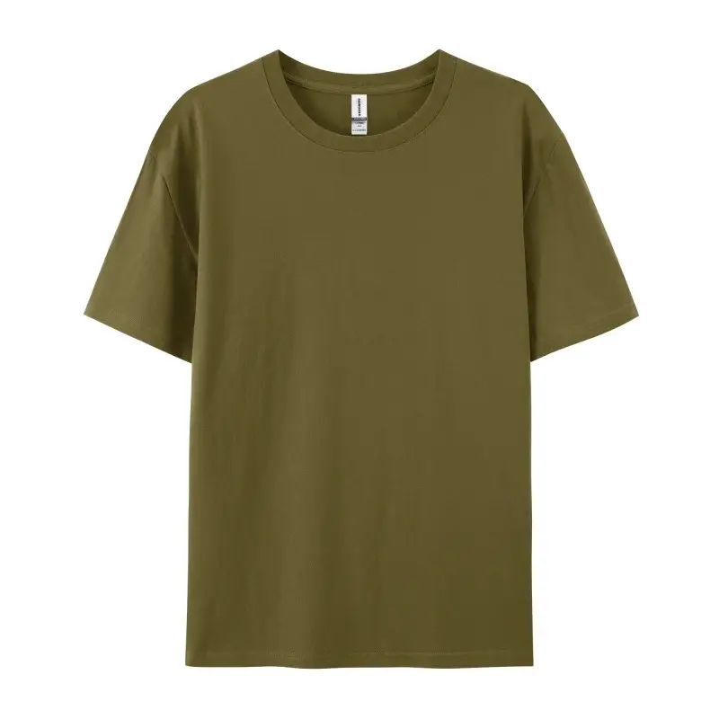 Pure Cotton Green T-Shirt Large Size - Image 25