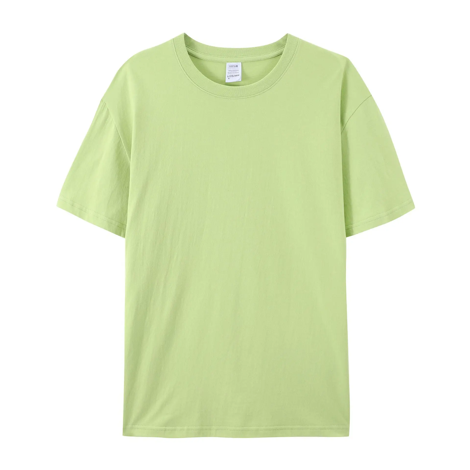 Pure Cotton Green T-Shirt Large Size - Image 7