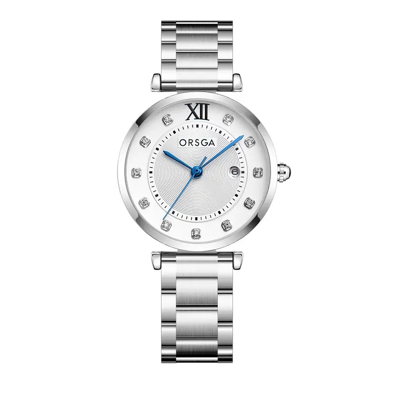 Oshga Women's Quartz Watch Rose Gold Diamond Dial — feature 6