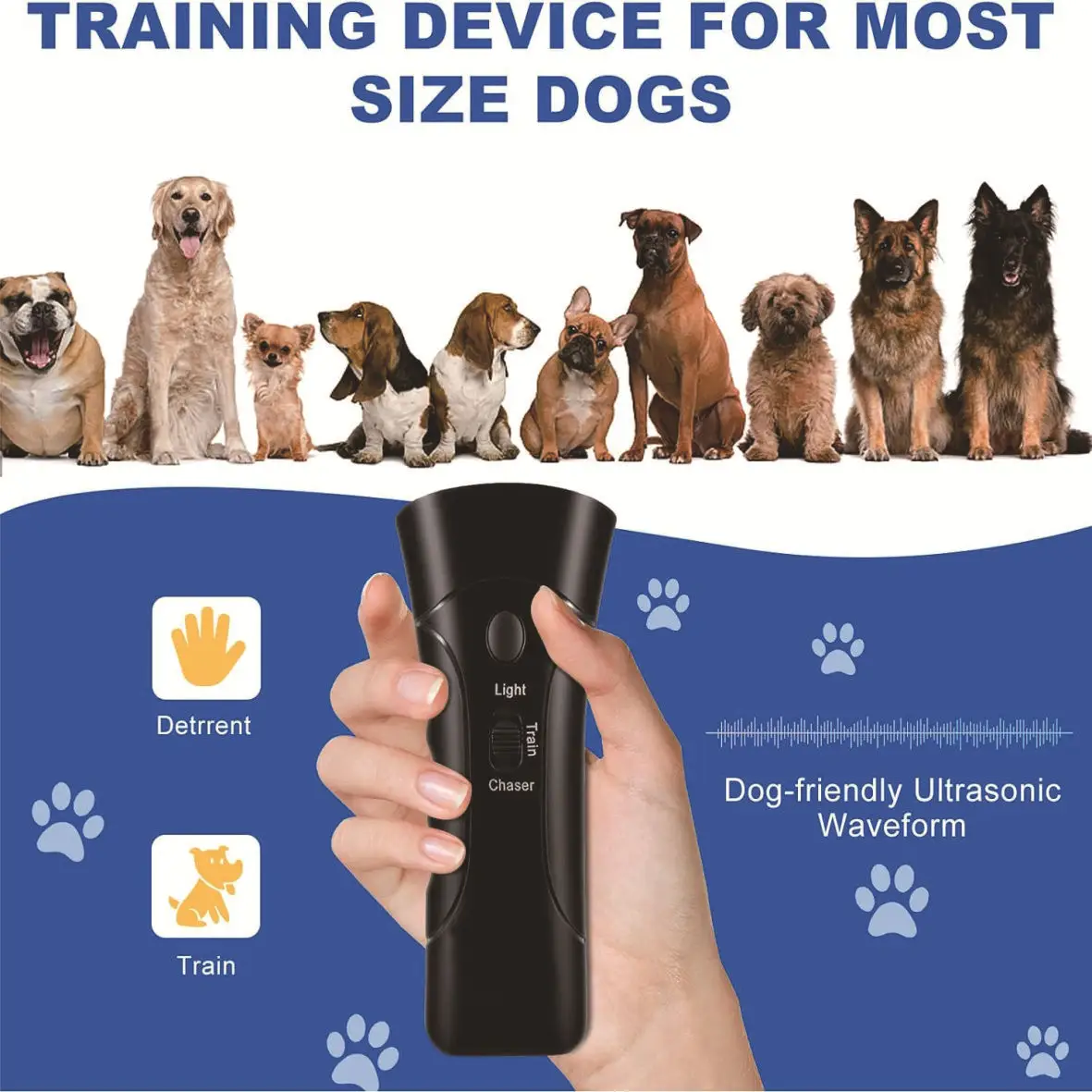 Dog Bark Stopper LED Repeller Device