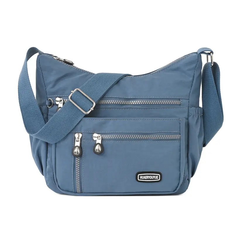 2024 Women's Waterproof Crossbody Bag Black Nylon - Image 3