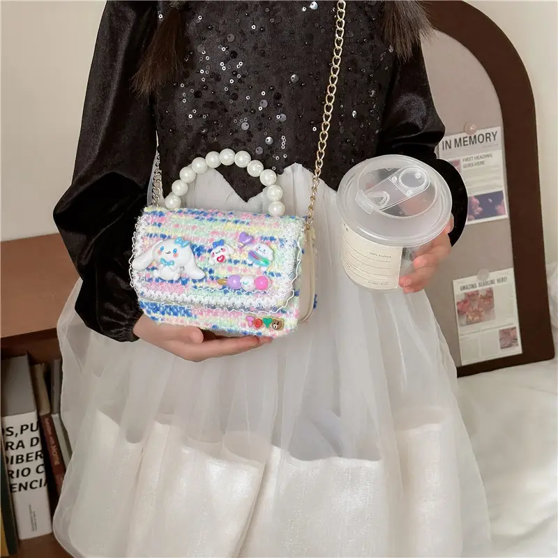 Pearl Princess Cartoon Handbag for Girls - Image 14