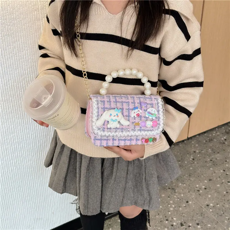 Pearl Princess Cartoon Handbag for Girls - Image 16