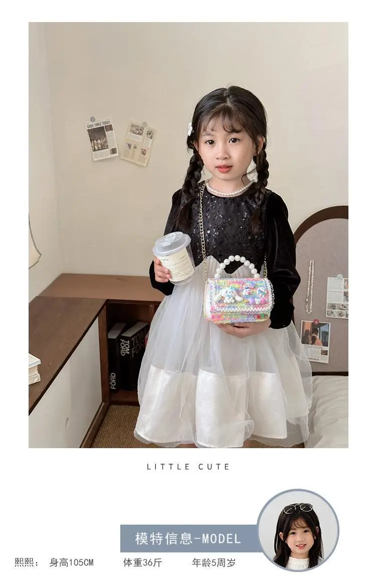 Pearl Princess Cartoon Handbag for Girls — feature 2