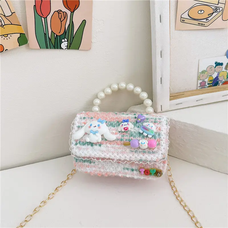 Pearl Princess Cartoon Handbag for Girls - Image 2