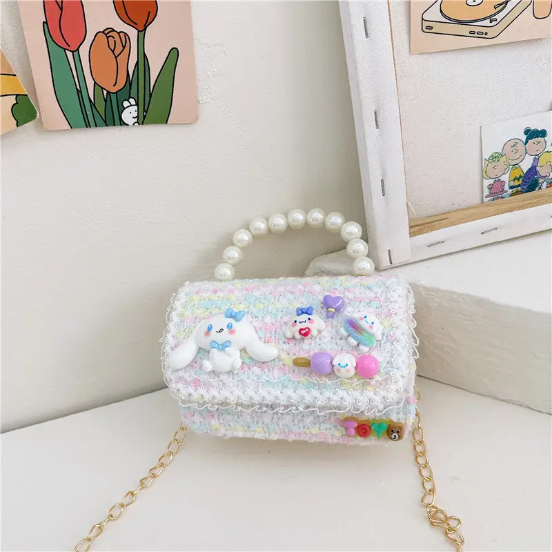Pearl Princess Cartoon Handbag for Girls - Image 4