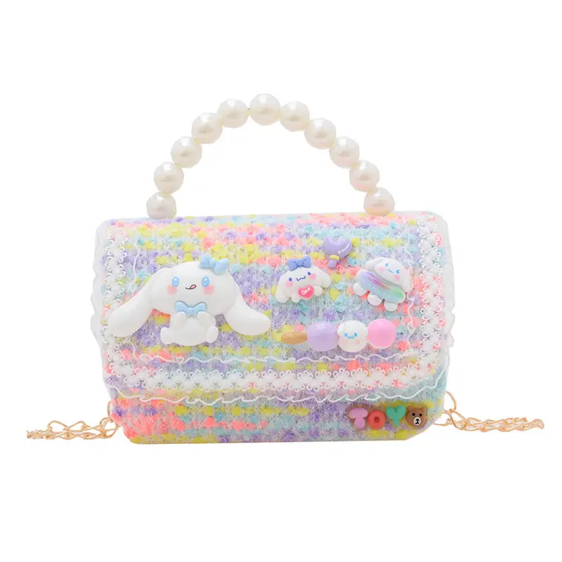 Pearl Princess Cartoon Handbag for Girls - Image 5