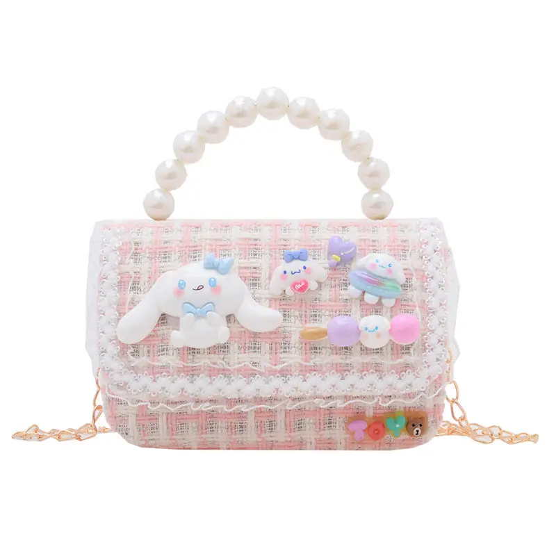 Pearl Princess Cartoon Handbag for Girls - Image 7