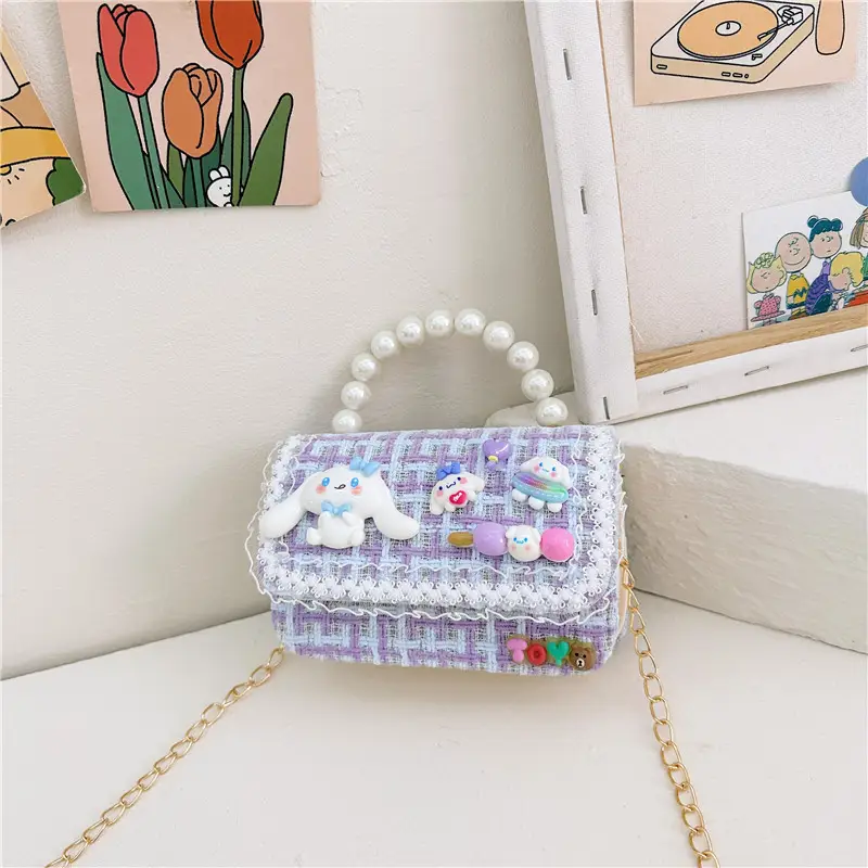 Pearl Princess Cartoon Handbag for Girls - Image 8