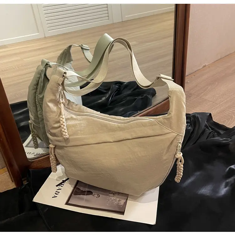 Women's Red Shoulder Crossbody Bag with Tassel — feature 41