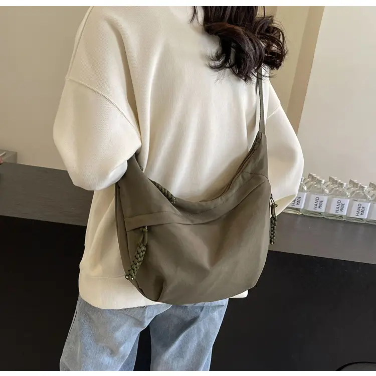 Women's Red Shoulder Crossbody Bag with Tassel — feature 73