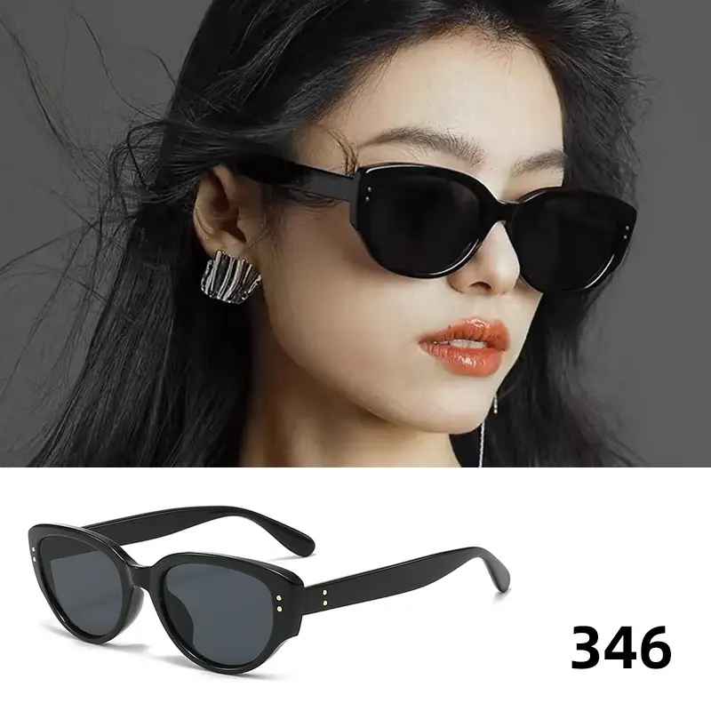 Women's Polarized UV400 Sunglasses Black 2327 - Image 7