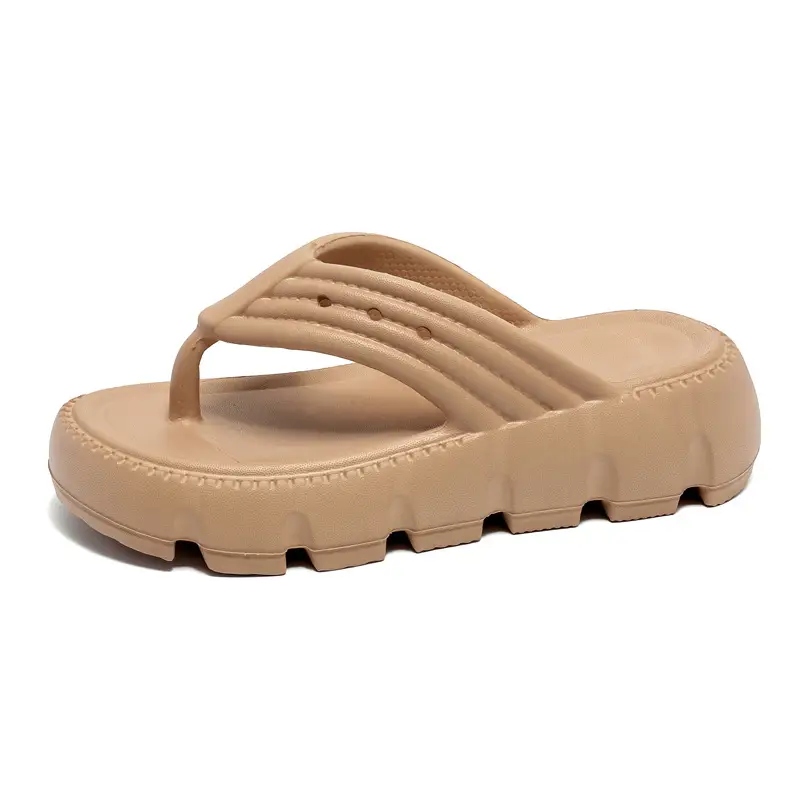 Women's Black Clip Flip Flops Lightweight Casual Beach Slippers Large - Image 8