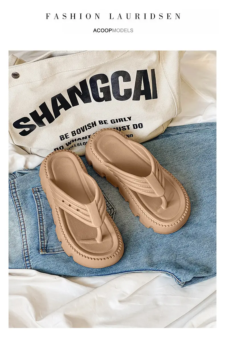 Women's Black Clip Flip Flops Lightweight Casual Beach Slippers Large — feature 13