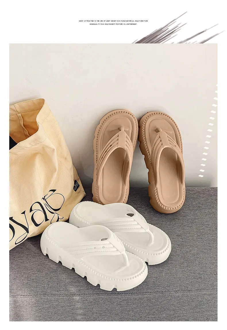 Women's Black Clip Flip Flops Lightweight Casual Beach Slippers Large — feature 19