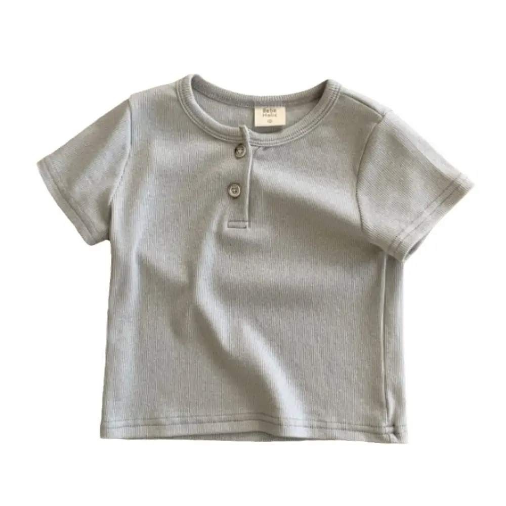 Baby Button-Up T-Shirt Light Pink 2026 Summer - Image 6