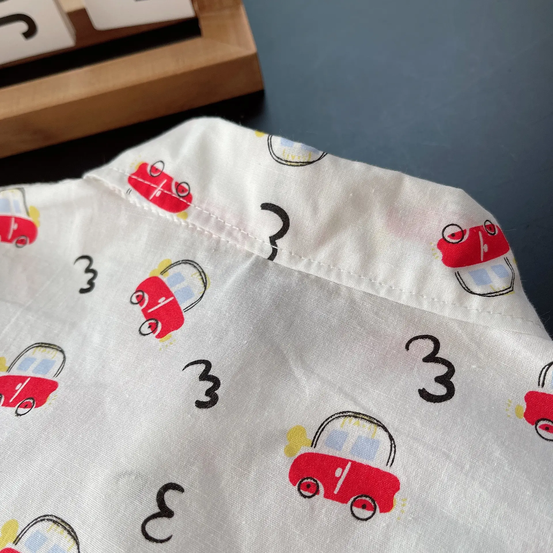 Children Cotton Car Print T-Shirt Shorts Set Summer — feature 9