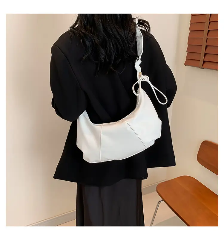 Women's Black Leather Shoulder Crossbody Bag Large Capacity — feature 8