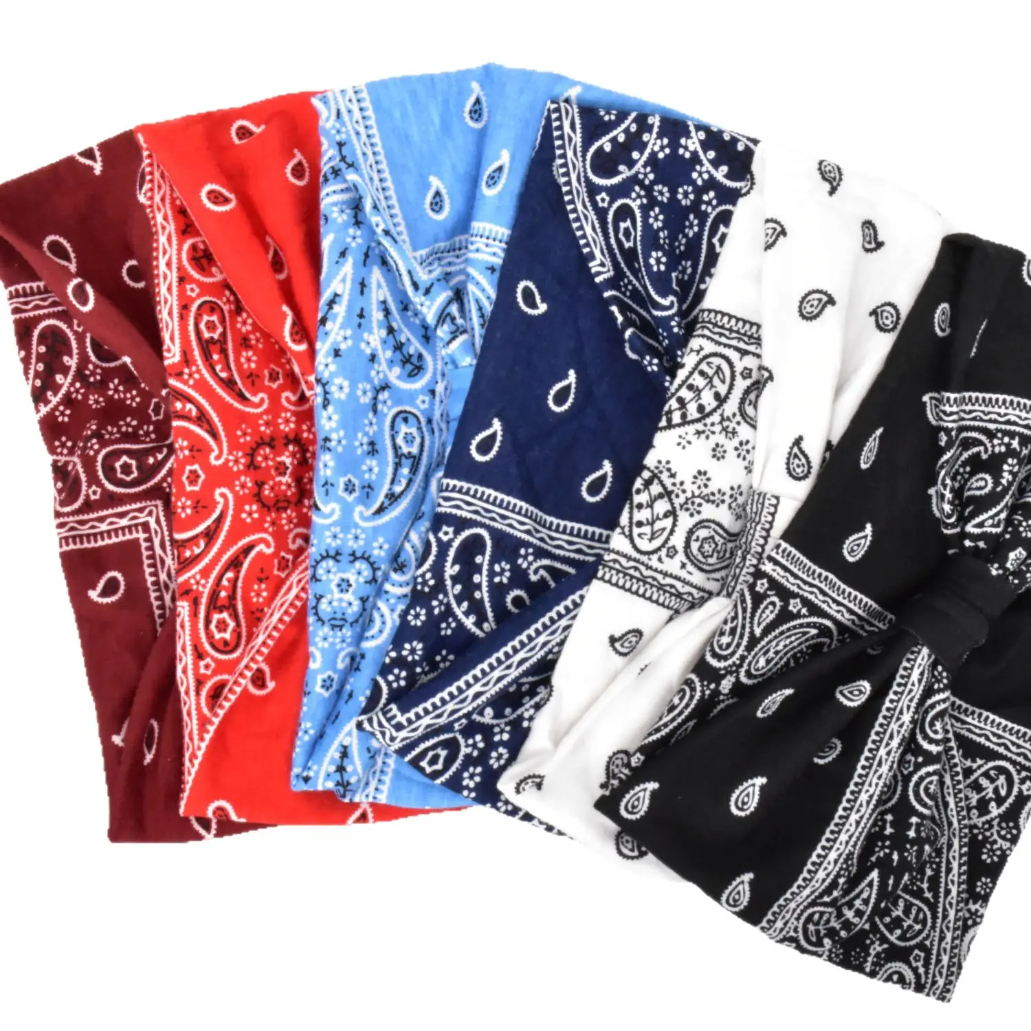 Women's Cotton Bohemian Hair Band with Colorful Design - Image 142