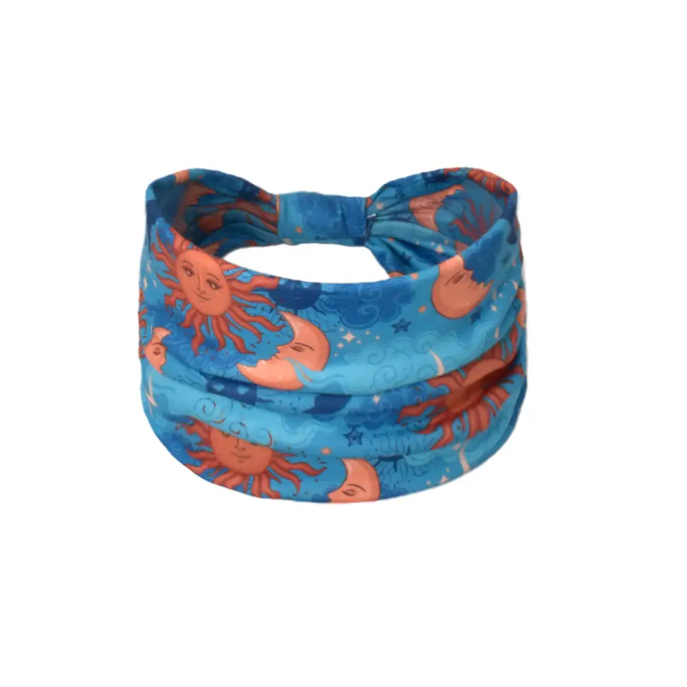 Women's Cotton Bohemian Hair Band with Colorful Design - Image 101