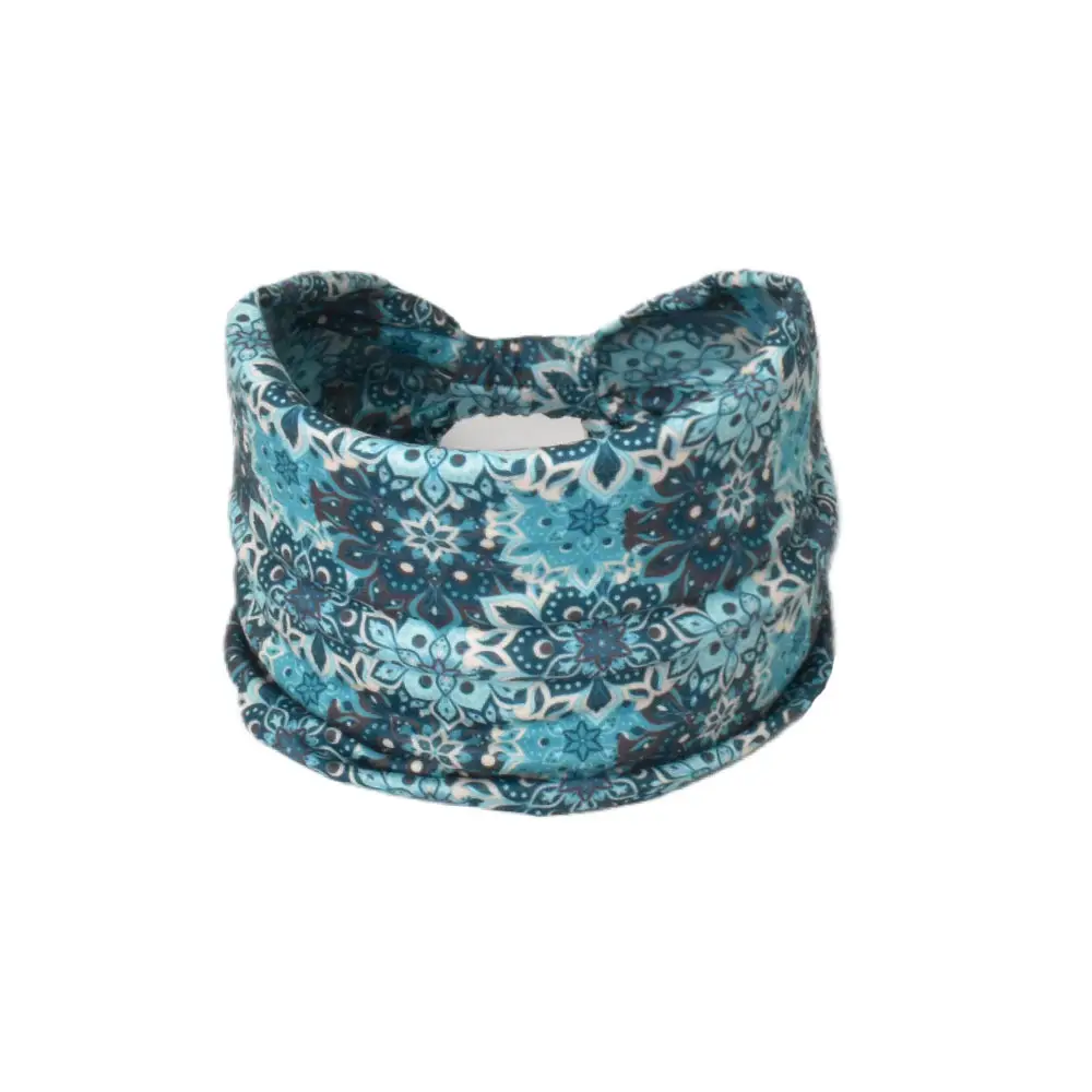 Women's Cotton Bohemian Hair Band with Colorful Design - Image 104