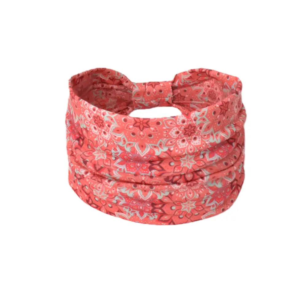 Women's Cotton Bohemian Hair Band with Colorful Design - Image 105