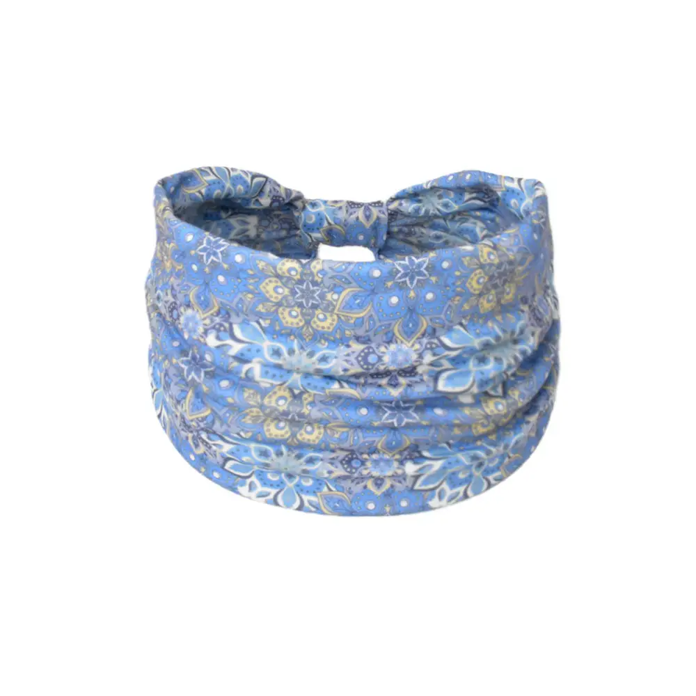Women's Cotton Bohemian Hair Band with Colorful Design - Image 107