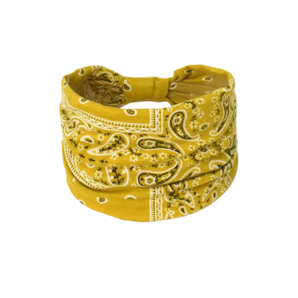 Women's Cotton Bohemian Hair Band with Colorful Design - Image 109