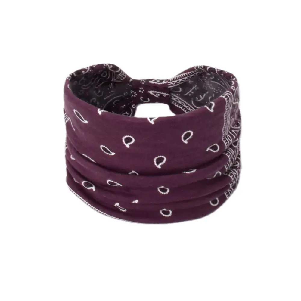 Women's Cotton Bohemian Hair Band with Colorful Design - Image 110