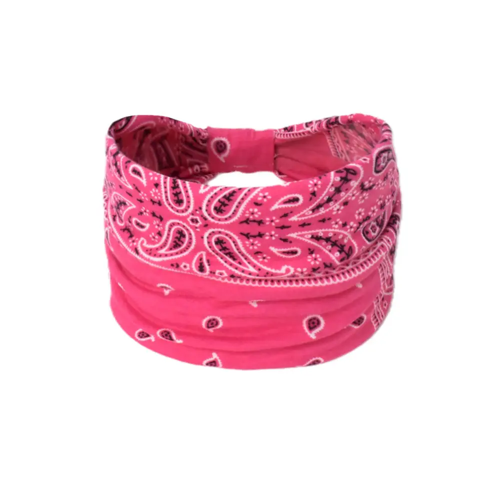 Women's Cotton Bohemian Hair Band with Colorful Design - Image 111