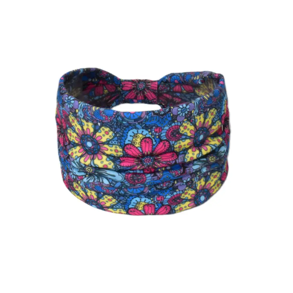 Women's Cotton Bohemian Hair Band with Colorful Design - Image 127