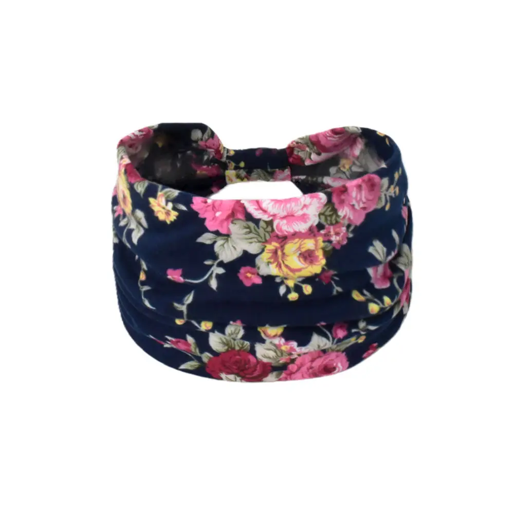 Women's Cotton Bohemian Hair Band with Colorful Design - Image 128