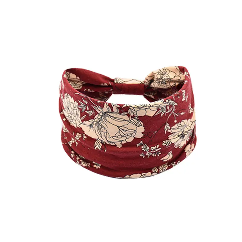Women's Cotton Bohemian Hair Band with Colorful Design - Image 14