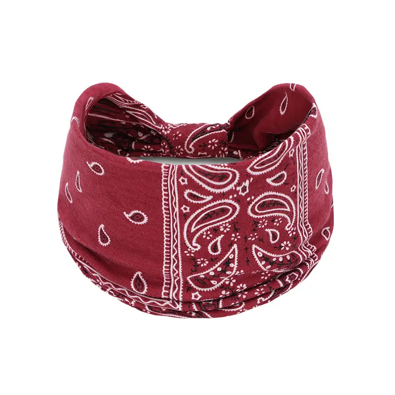 Women's Cotton Bohemian Hair Band with Colorful Design - Image 2