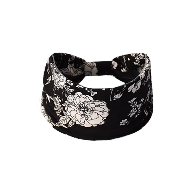 Women's Cotton Bohemian Hair Band with Colorful Design - Image 22